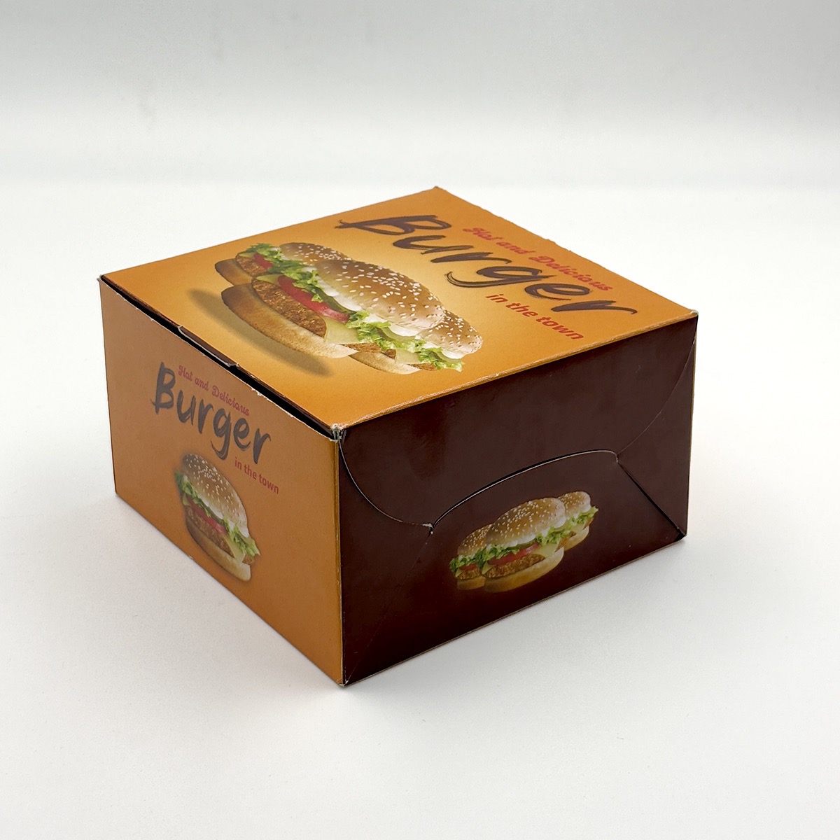 Burger Ready Box (Orange Colour) - Image 2