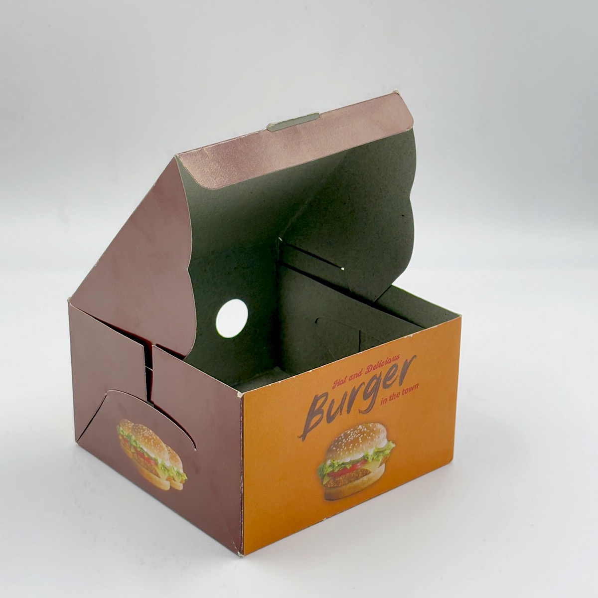 Burger Ready Box (Orange Colour) - Image 4